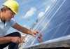 Man installing solar panels Man installing solar panels