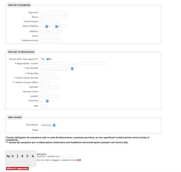 nome proprietario dalla targa