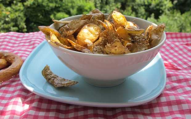 bucce di patate fritte