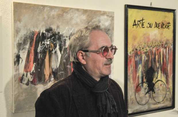 Artista in bicicletta - Giovanni Sironi