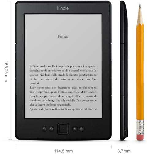Le dimensioni del Kindle