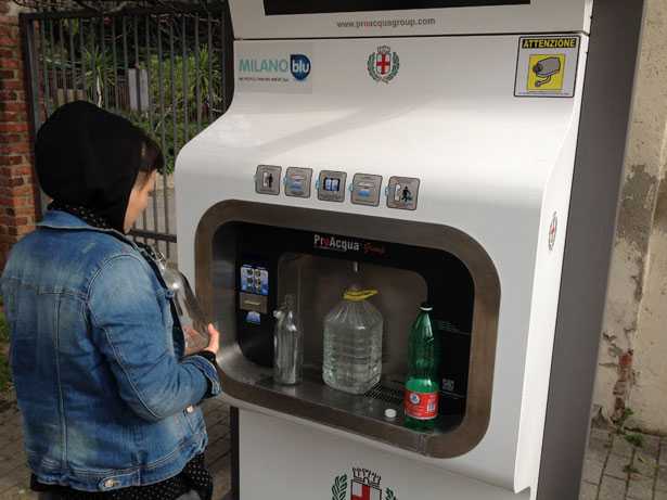 Acqua gassata gratis a Milano