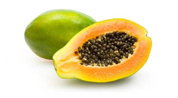 frutto della papaya con semi frutto della papaya con semi
