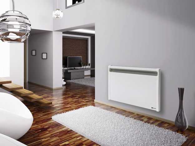 Interior with fireplace and staircase 3d