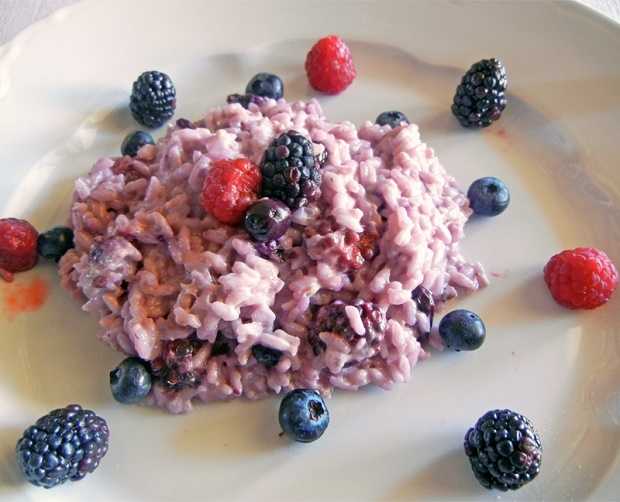 risotto ai frutti di bosco