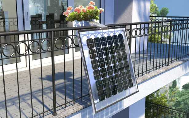 Pannello fotovoltaico portafiori