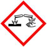 Simboli di pericolo corrosivo