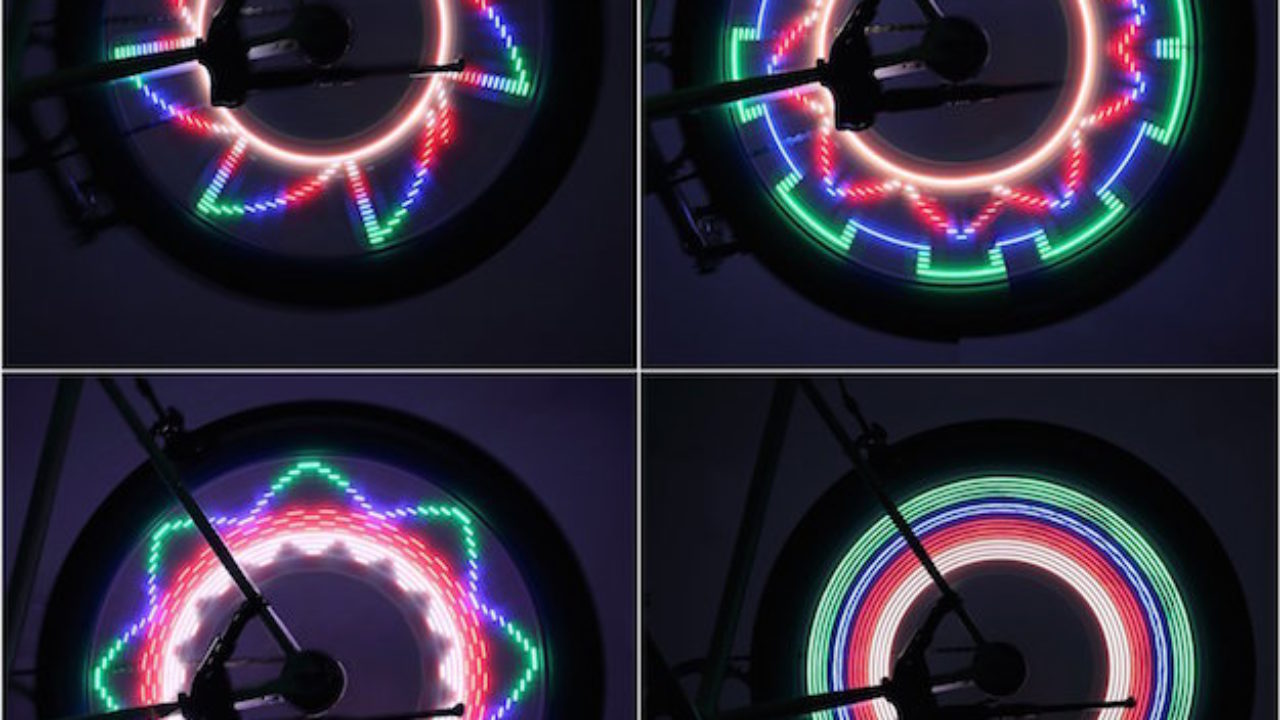 VGEBY Lampada della Ruota per Bicicletta 20 LED Luci per Bicicletta Ruota Raggi 