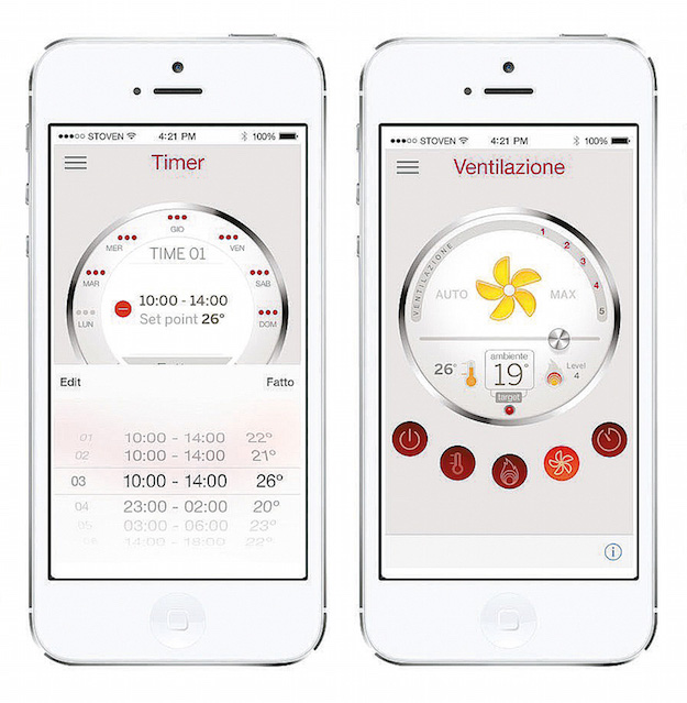 stufe a pellet con app