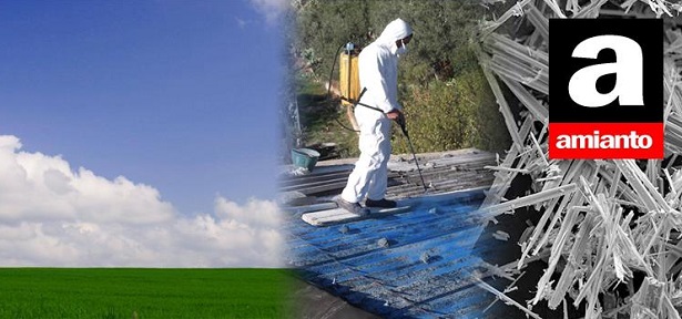 Incapsulamento di una copertura in cemento amianto