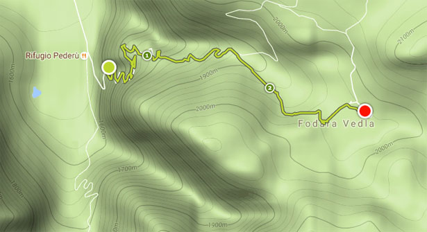 Trekking Pederu Fodara mappa