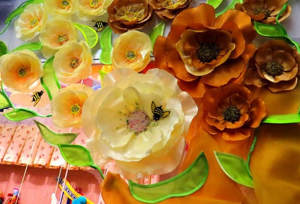 fiori di stoffa fatti a mano