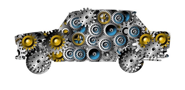 auto con ingranaggi
