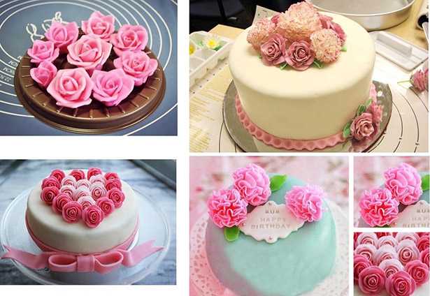 rose con pasta di zucchero