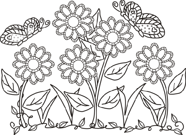 garden coloring pages to print - photo #36