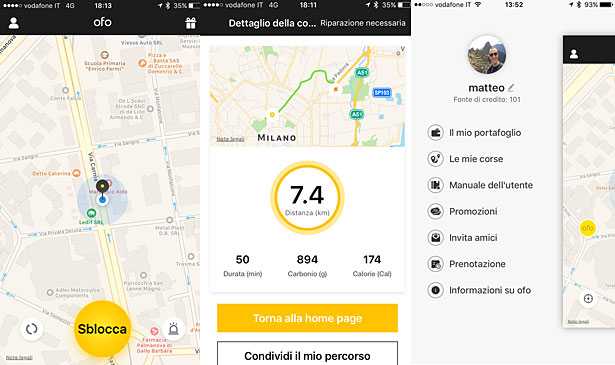 app OFO bike sharing