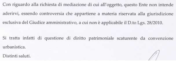 Mediazione ambientale caso