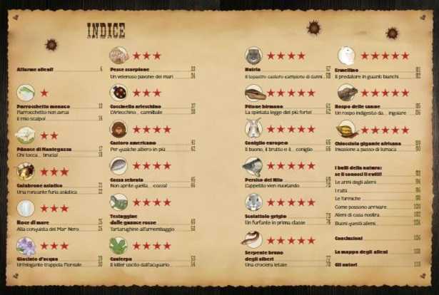 Per un pugno di ghiande: specie 