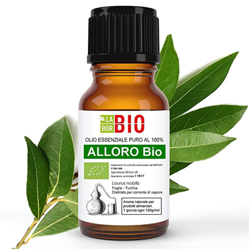 olio essenziale di alloro bio