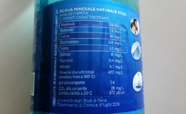 Residuo fisso acqua vitasnella