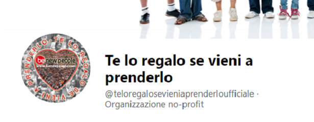 Te lo regalo se vieni a prenderlo