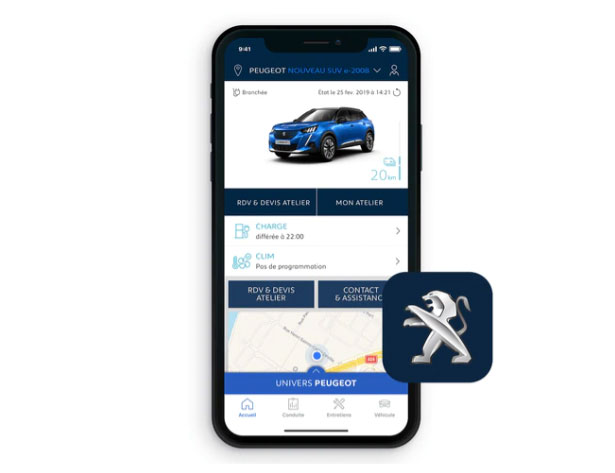 app Peugeot e2008