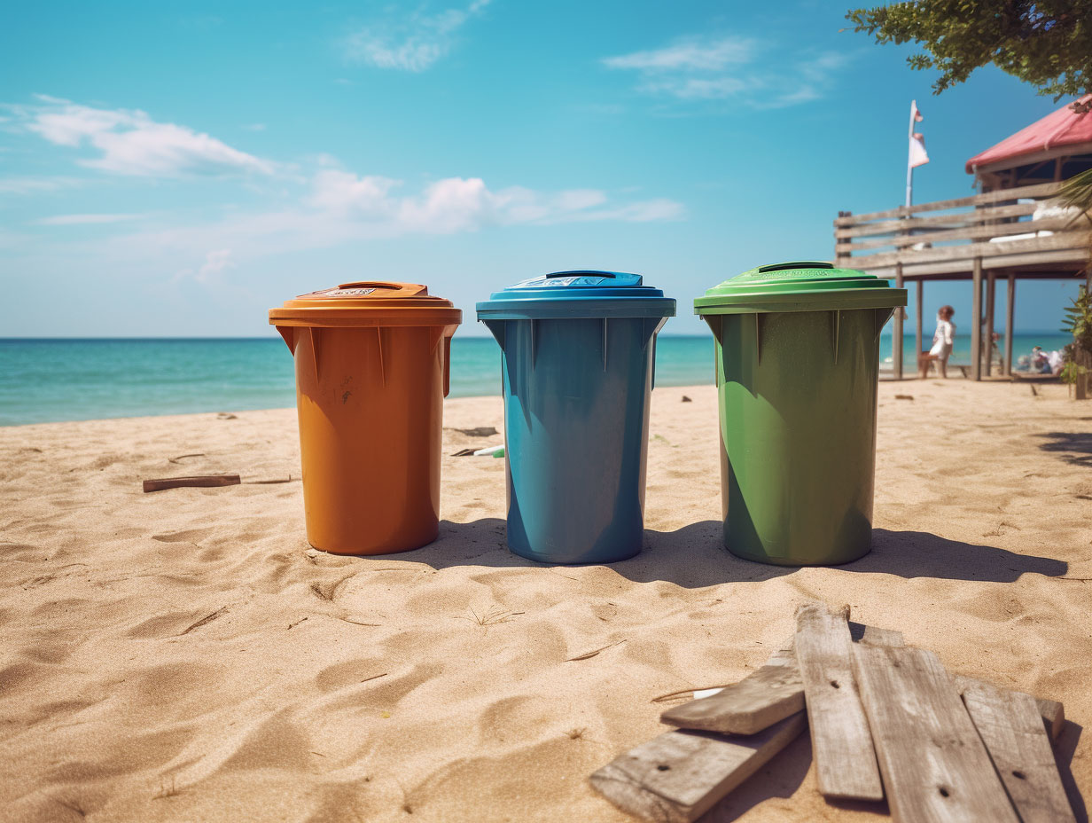 raccolta differenziata spiaggia