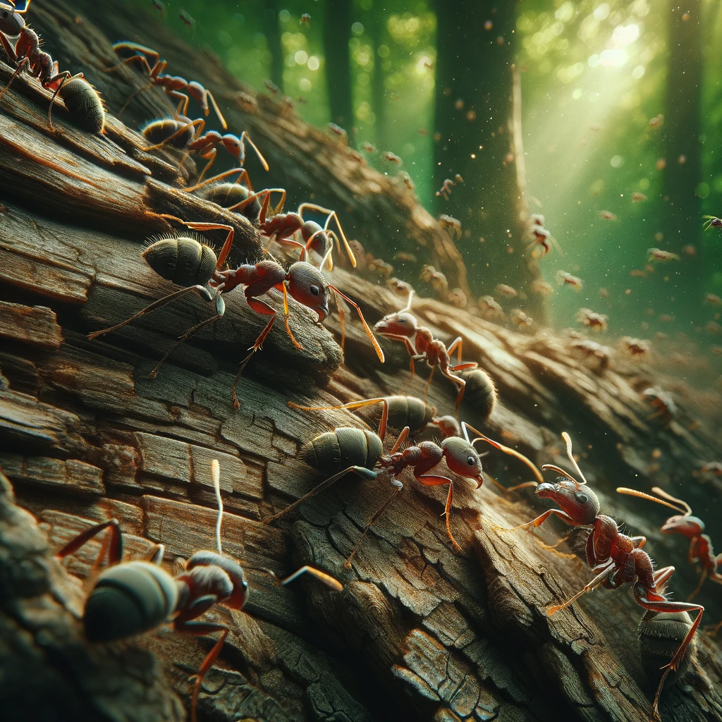formiche del legno