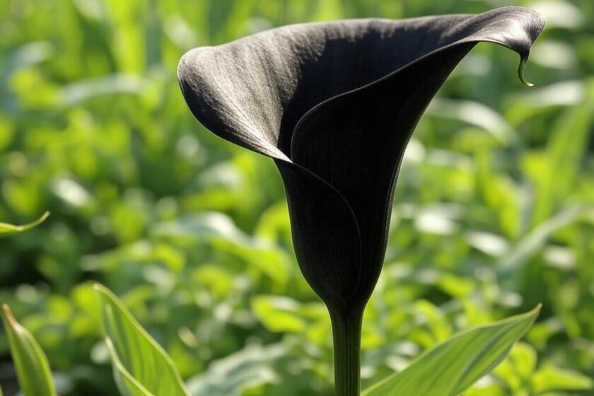 calla nera uno die fiori neri