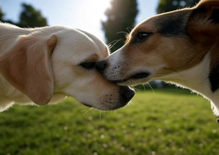 cani che si annusano