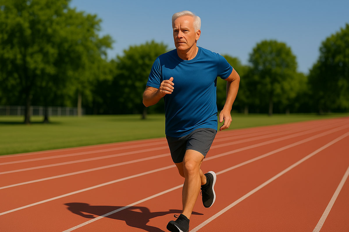 uomo che corre 50 anni