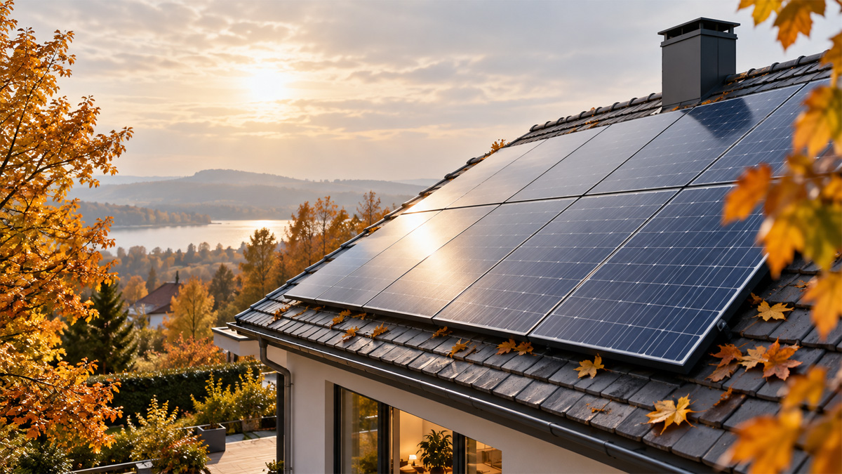 pannello fotovoltaico mesi autunnali