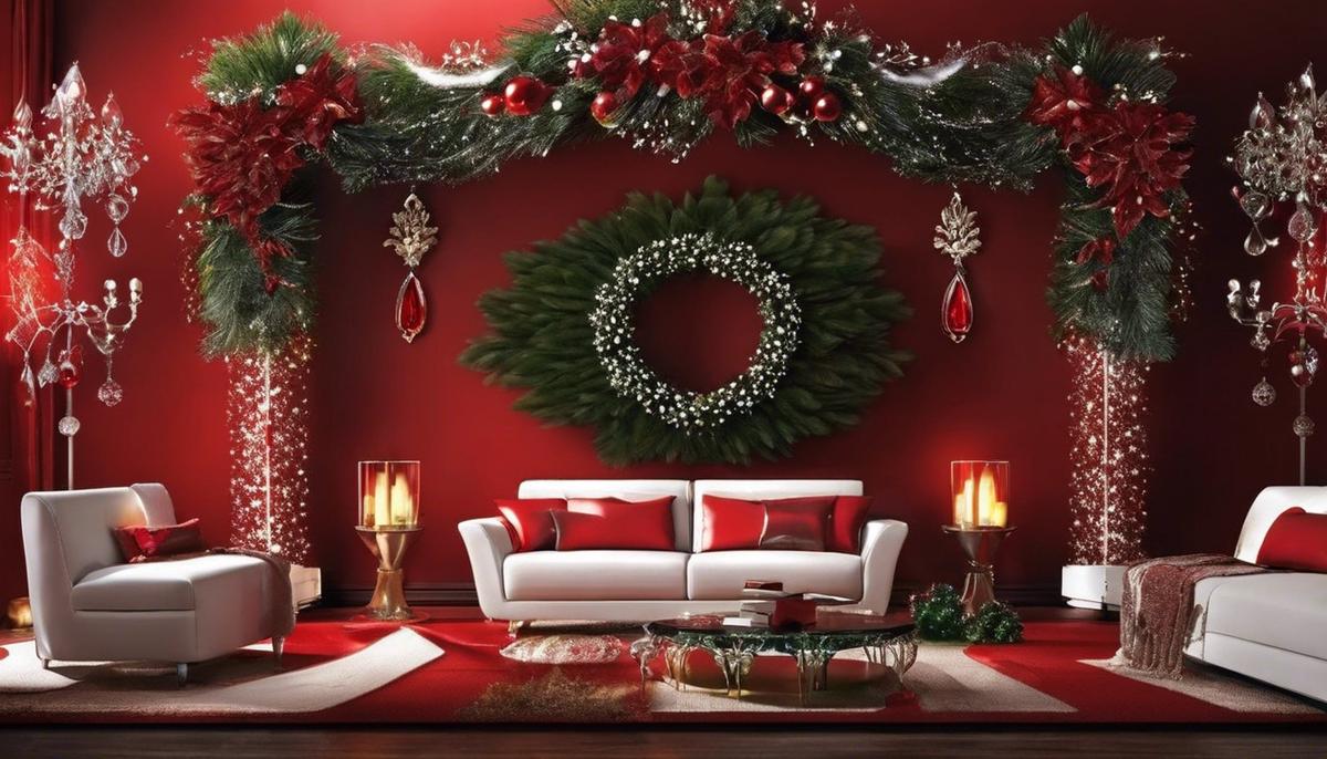 Decorazioni natalizie per porte, foto di esempio