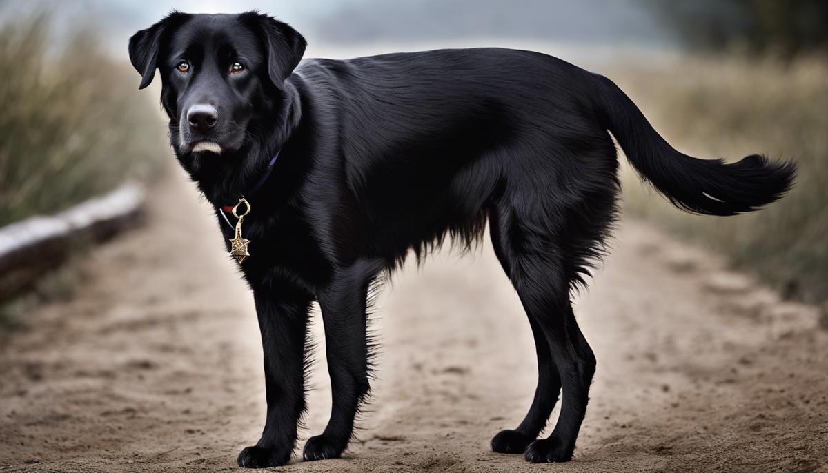 Immagine di un cane femmina con un'infezione alla mammella.
