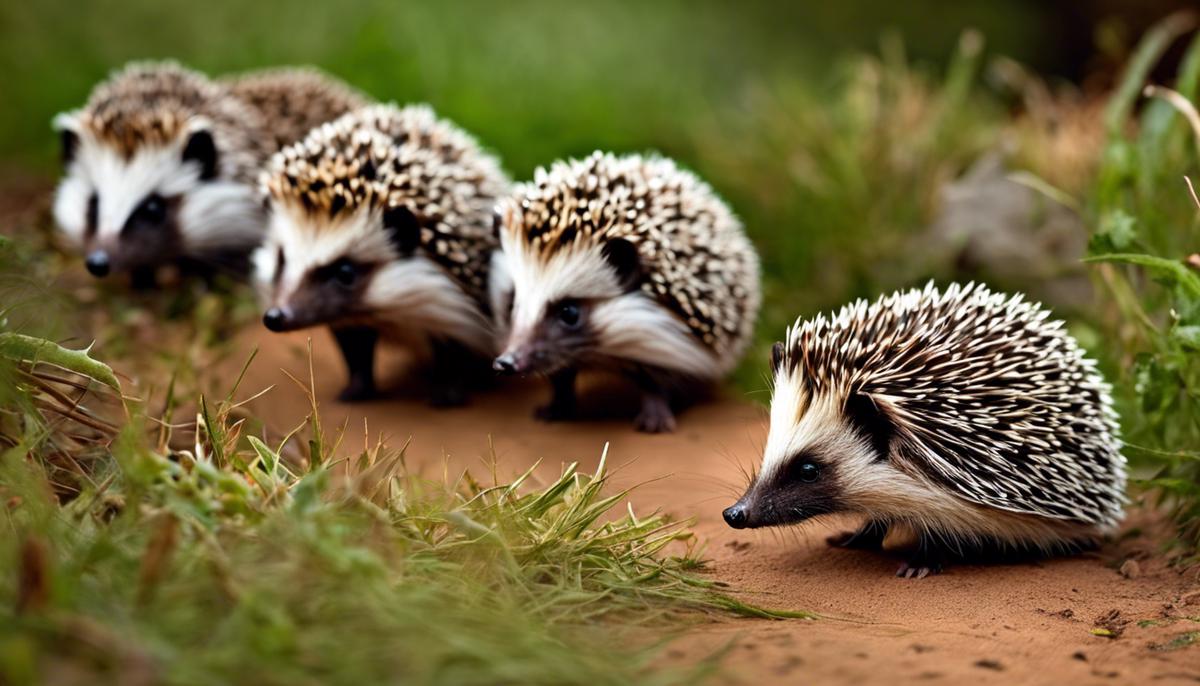 Image of African Hedgehogs in their natural habitat
